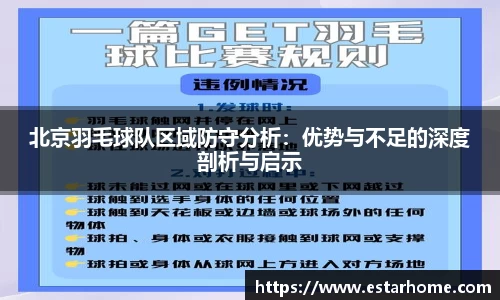 北京羽毛球队区域防守分析：优势与不足的深度剖析与启示